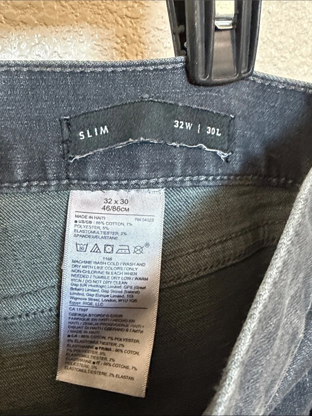 Banana Republic Charcoal Black Straight Jeans